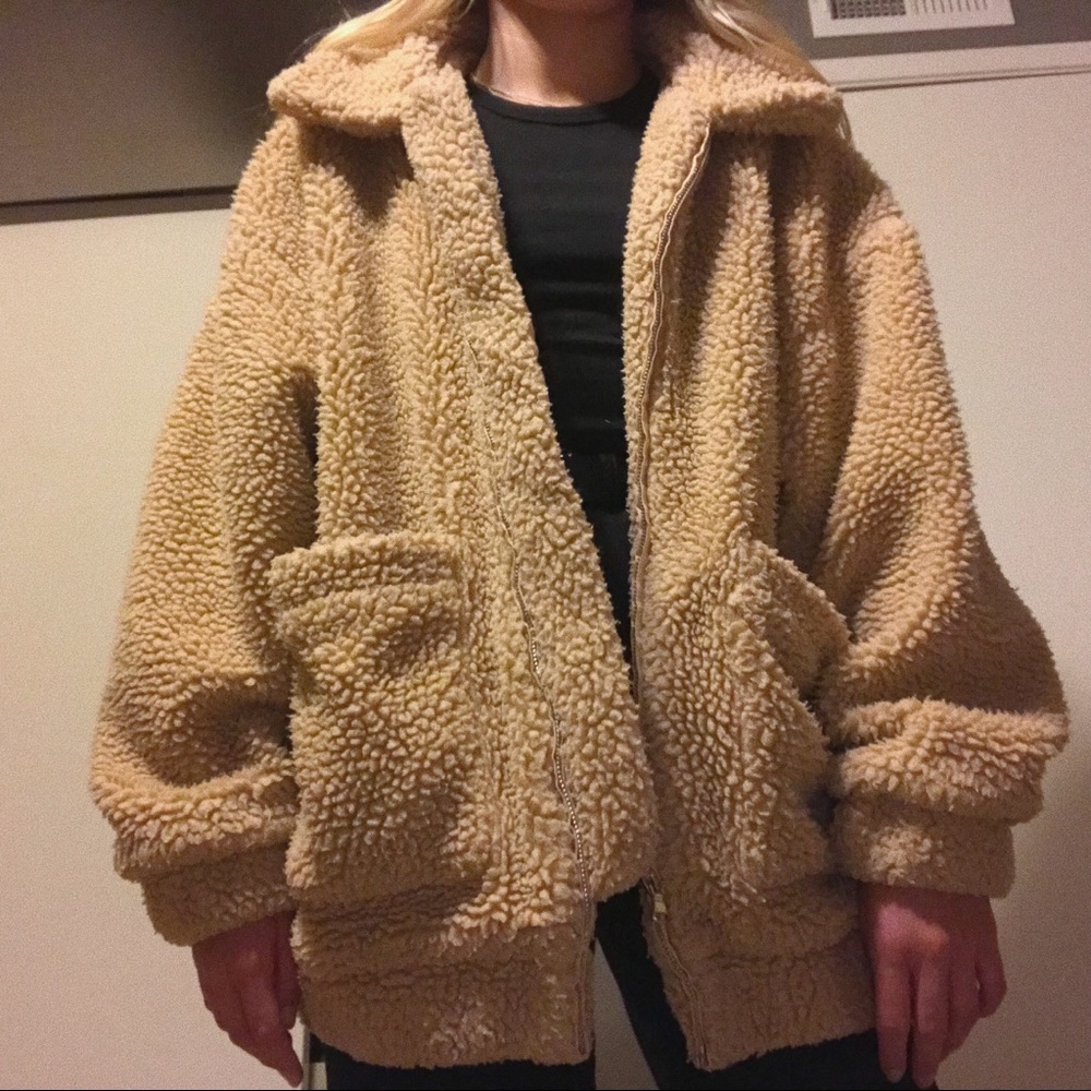 I.AM.GiA Pixie Coat Tan, Fluffy Jacket